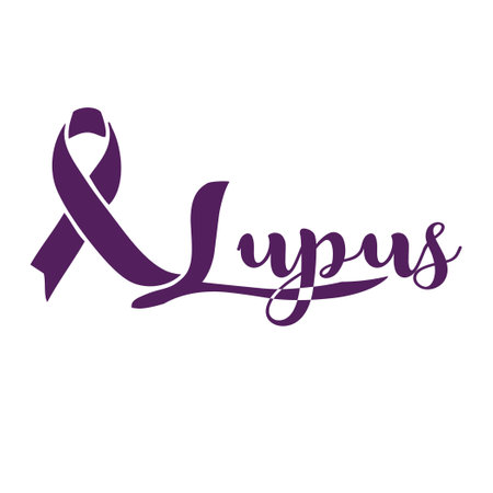 A symbol towards awareness of Lupus disease. Vector illustration.のイラスト素材