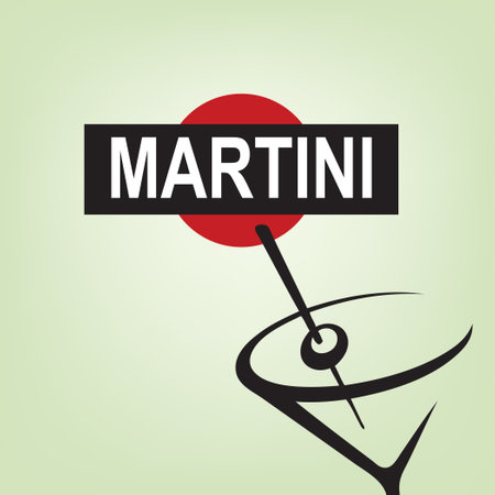 Poster for the popular alcoholic drink Martiniのイラスト素材