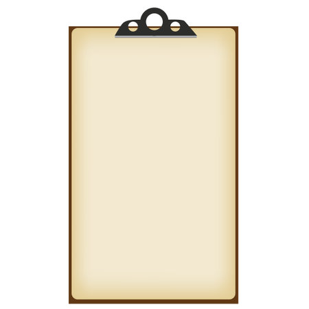 Office paper stand with clip. Vector illustration without using AI.のイラスト素材