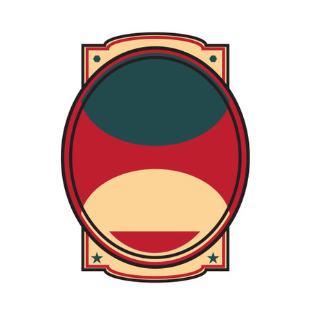 Creative old style shopping label. Vector illustrationのイラスト素材