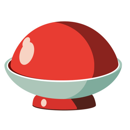 Jelly dessert - a dish for a festive table. Vector illustrationのイラスト素材