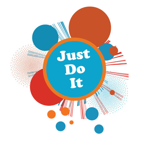 Just Do It Day poster, vector illustrationのイラスト素材