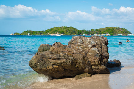 Rock on the bleachの写真素材