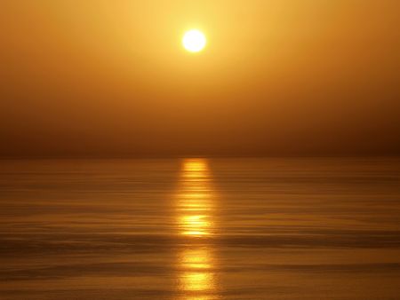 Ocean sunsetの写真素材