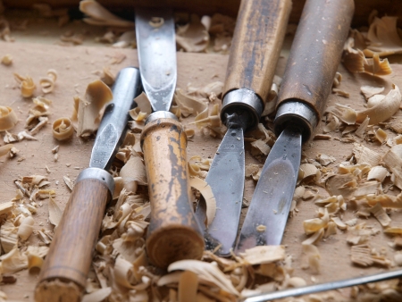Wood craftsmanshipの写真素材
