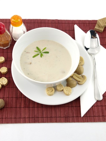 Mushroom soupの写真素材