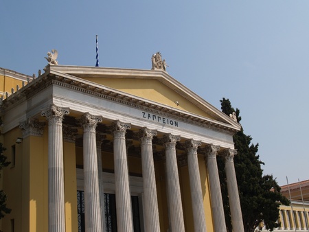 Zappeion neoclassical building at Athens, Greeceの写真素材