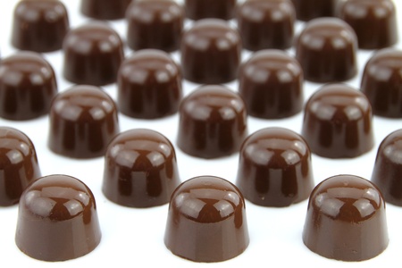 Close up of assorted gourmet chocolatesの写真素材