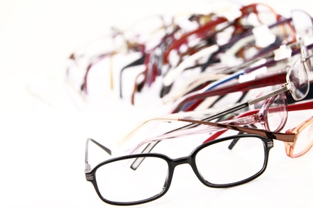 Collection of modern medical eyeglassesの写真素材