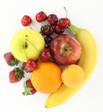 Various healthy juicy fresh fruits の写真素材