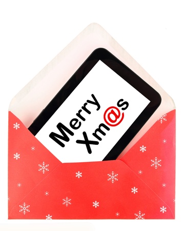 Digital Christmas greetings cardの写真素材