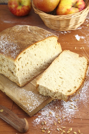  Loaf of fresh sliced breadの写真素材