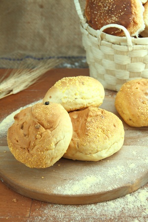Fresh corn bun の写真素材