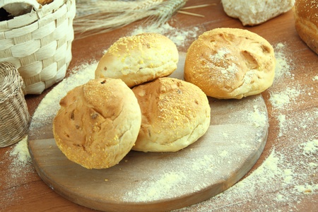 Fresh corn bun の写真素材