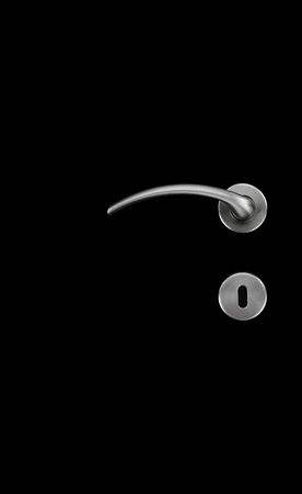 Door handle and keyholeの写真素材