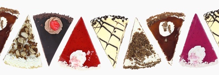 Cake slices bannerの写真素材