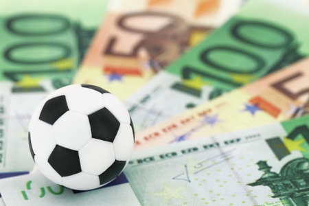 Football and moneyの写真素材