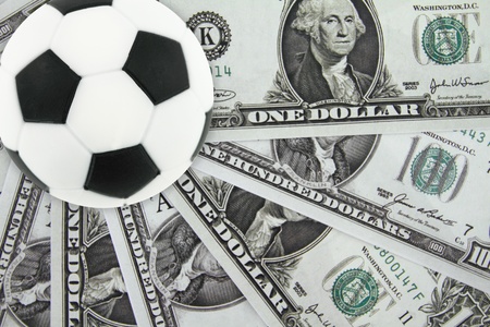  Soccer and moneyの写真素材