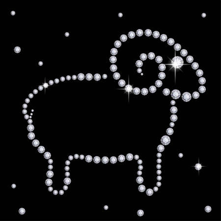 Diamond sheepの写真素材