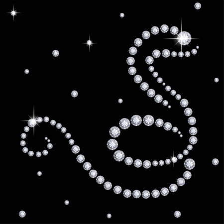 Diamond snakeの写真素材