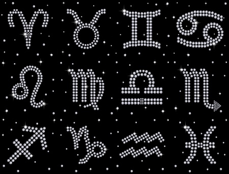  Diamond zodiac signの写真素材