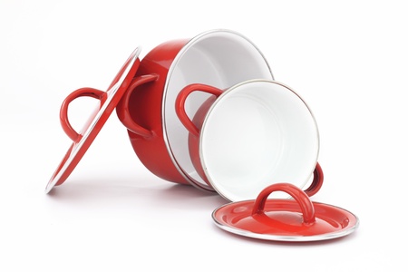 Group of stainless steel kitchenware の写真素材
