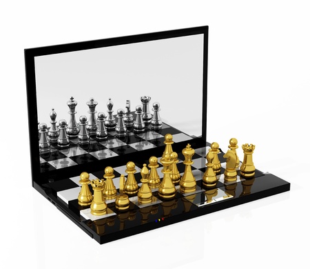 Play Chess onlineの写真素材