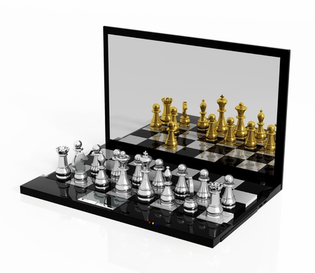 Play Chess onlineの写真素材