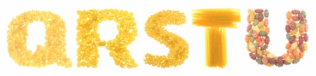Pasta lettersの写真素材