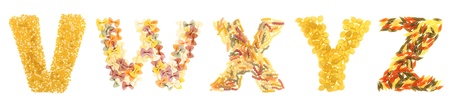 Pasta lettersの写真素材