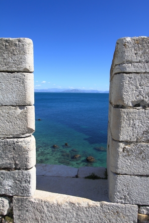 Details of Old fortress in Corfu, Greeceの写真素材