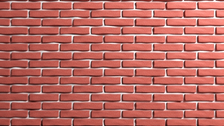 Red brick wall background 