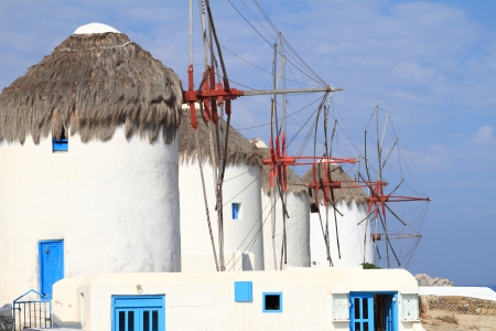 Classical church of Mykonos island in Greeceの写真素材