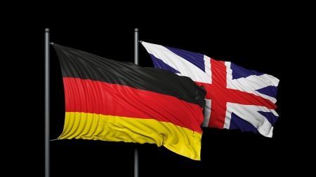 Relationship between Germany and UKの写真素材