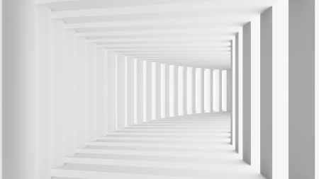 Abstract 3d render tunnel with archの写真素材