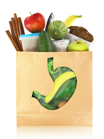 The best foods for healthy stomachの写真素材