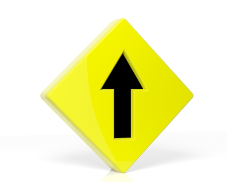 Go straight traffic sign 