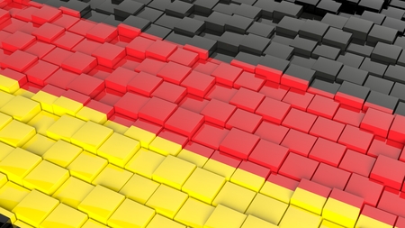 3D abstract background with flag of Germanyの写真素材