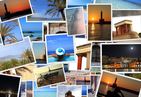 Collection of Crete island photos の写真素材