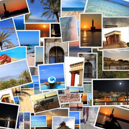 Collection of Crete island photos の写真素材