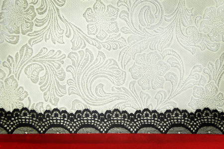 Decorative fabric background. Scrapbook, photobook conceptの写真素材