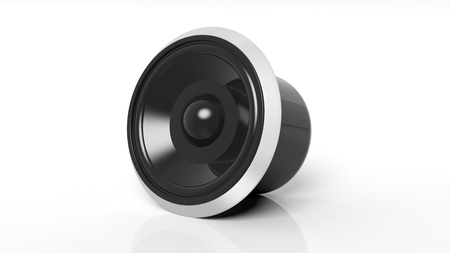 Speaker, isolated on white background.の写真素材