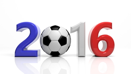 3d Rendering of 2016 France Football cup in Europe