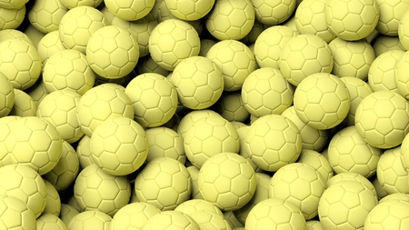 Close-up of waterpolo balls backgroundの写真素材