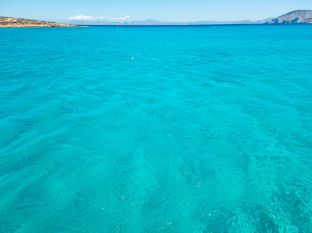 Pori Beach On Koufonisi Island surrounded by the Aegean Sea in Greece.の写真素材