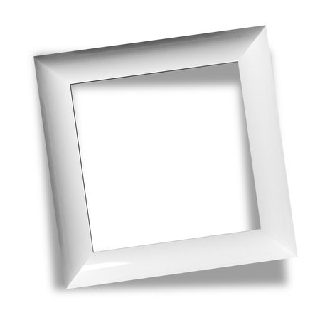 Photo frame empty isolated on white transparent backgroundの写真素材