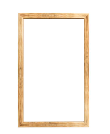 Photo frame empty isolated on white transparent backgroundの写真素材