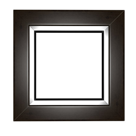 Photo frame empty isolated on white transparent backgroundの写真素材