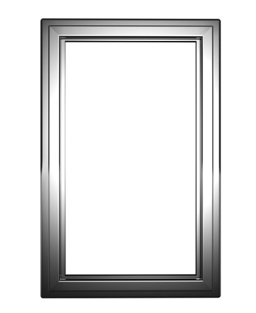 Photo frame empty isolated on white transparent backgroundの写真素材