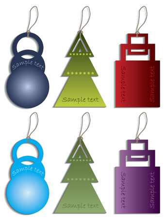 Labels with shapes combinedのイラスト素材